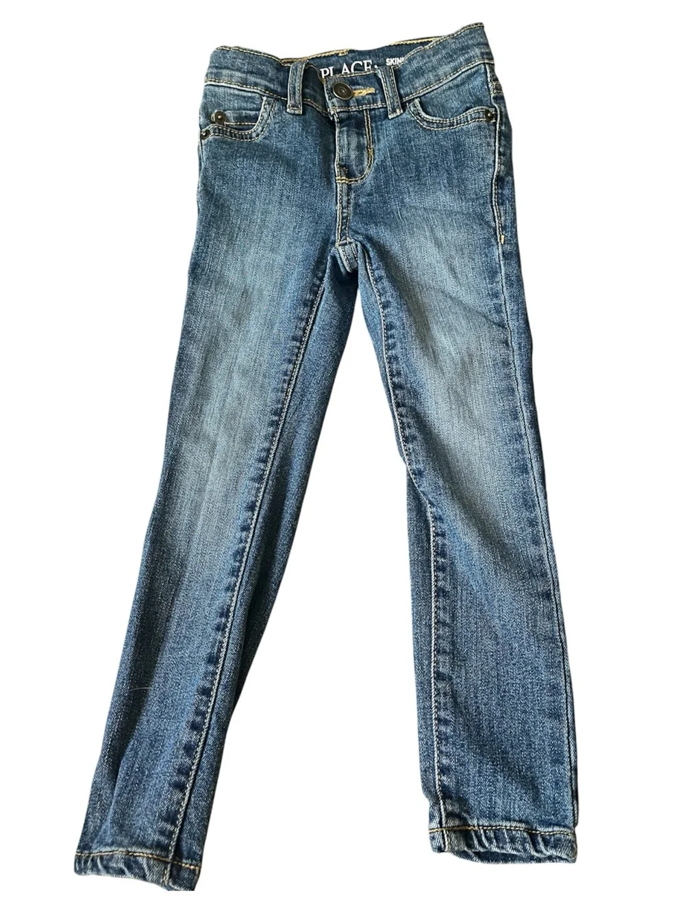The Children's Place Boys' Blue and Black Slim Skinny Jeans 2-Pack Size 4 New